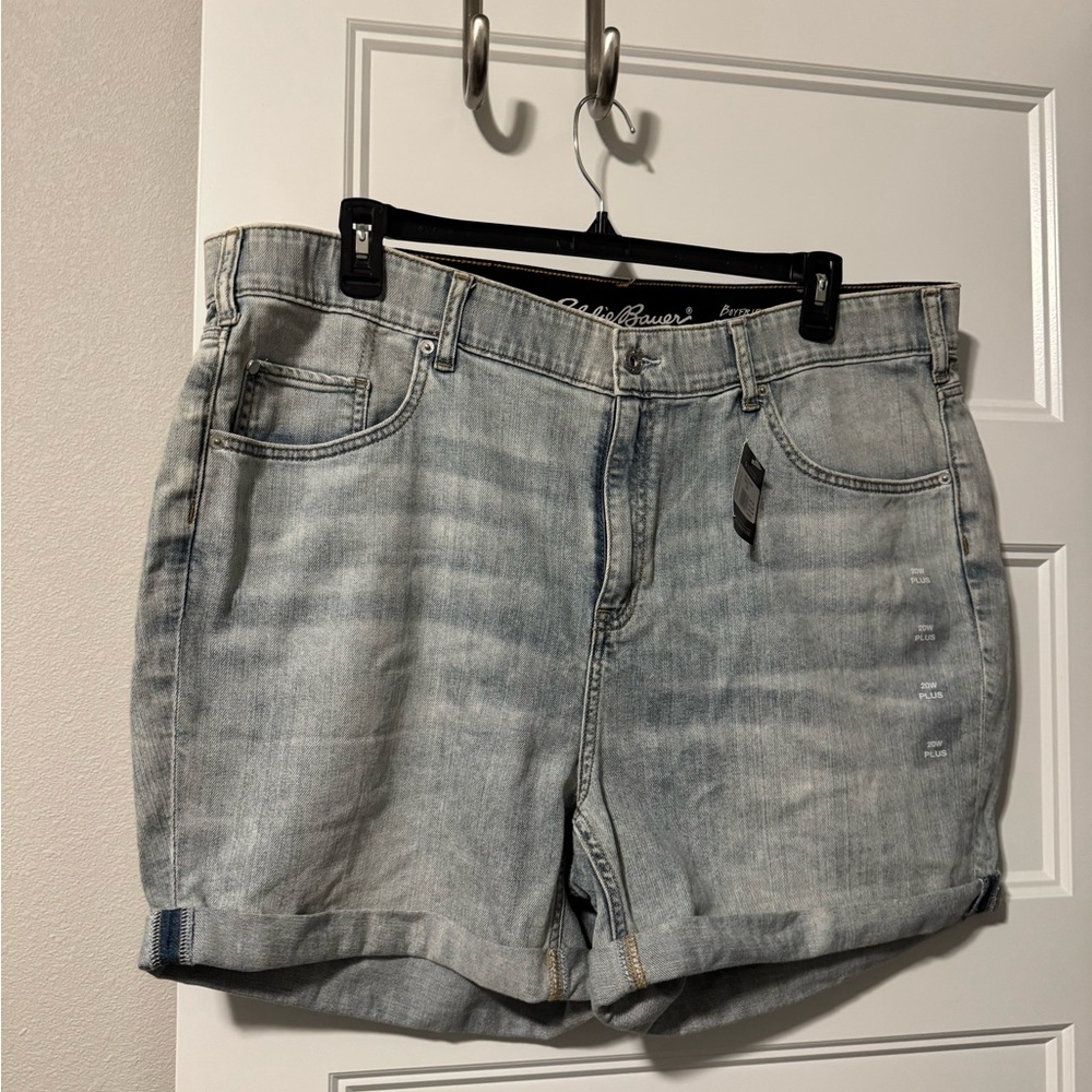 Eddie Bauer Women's Faded Blue Jean Shorts